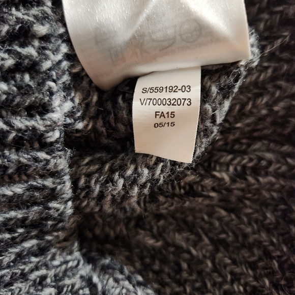 Banana Republic Womens Gray Marled Semi-Cropped Round Neck LS Sweater-Size L - Picture 7 of 7